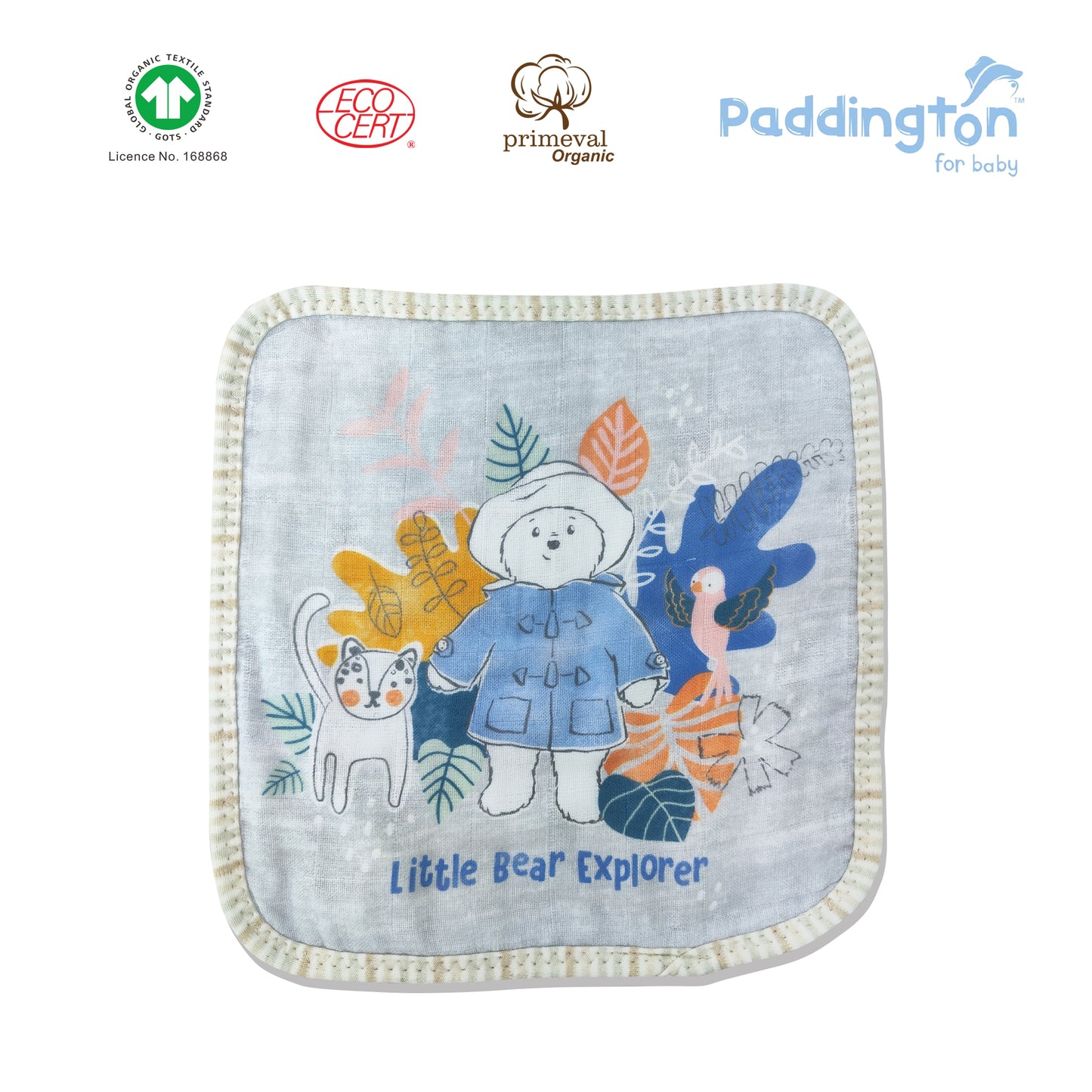 Paddington Bear Organic Lace Gauze Scarf