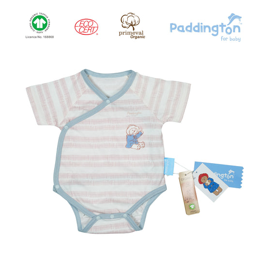 柏靈頓熊印花有機短袖側扣夾衣