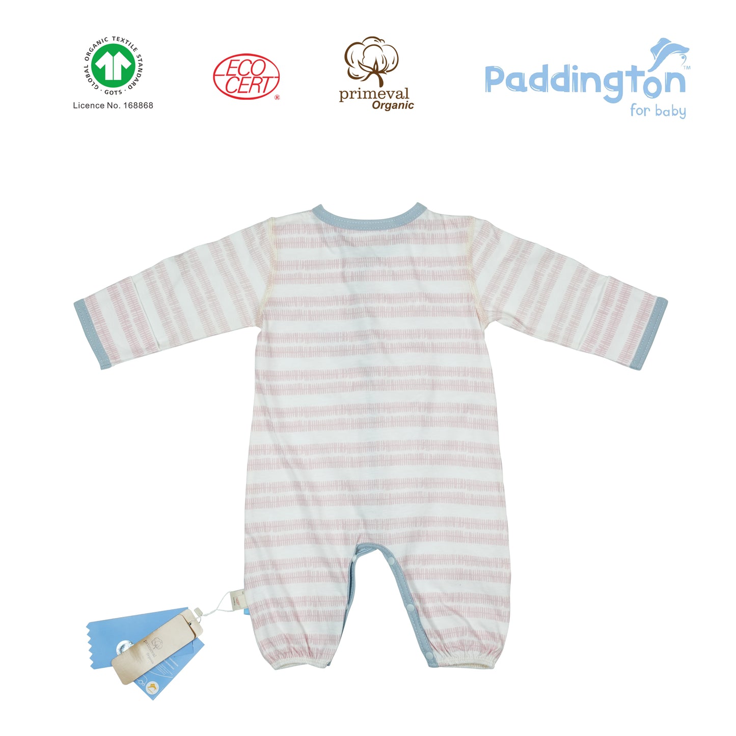 Paddington Bear Organic Pattern Bodysuit
