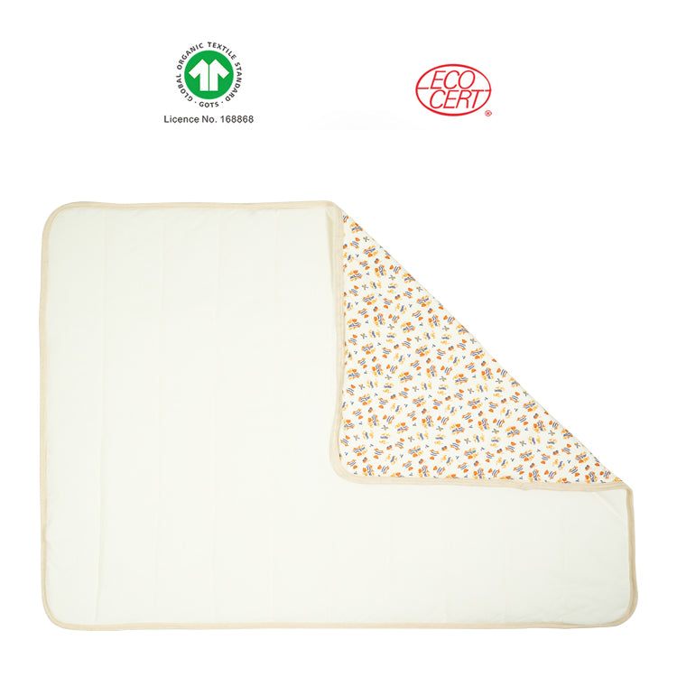 GOTS Organic Bear Quilt Blanket