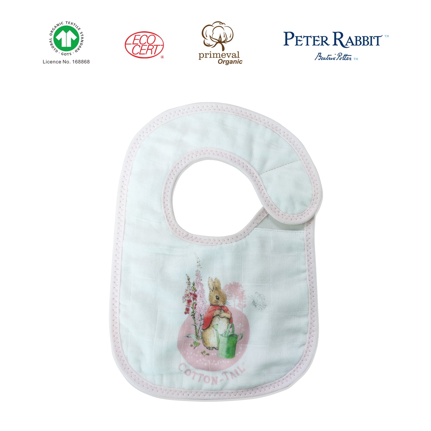 COTTON -TAIL Turkey Muslin Baby Bib