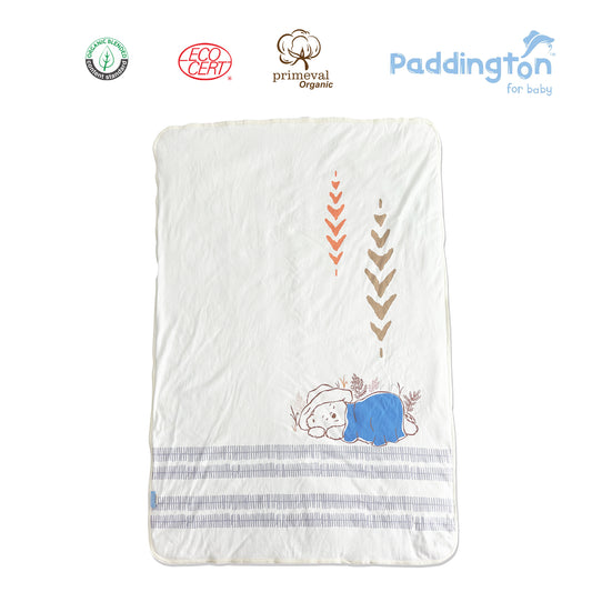 GOTS Certified Paddington Bear Baby Blanket