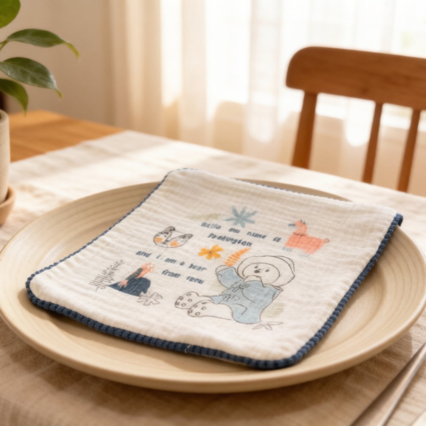 Paddington Bear Organic Lace Gauze Scarf