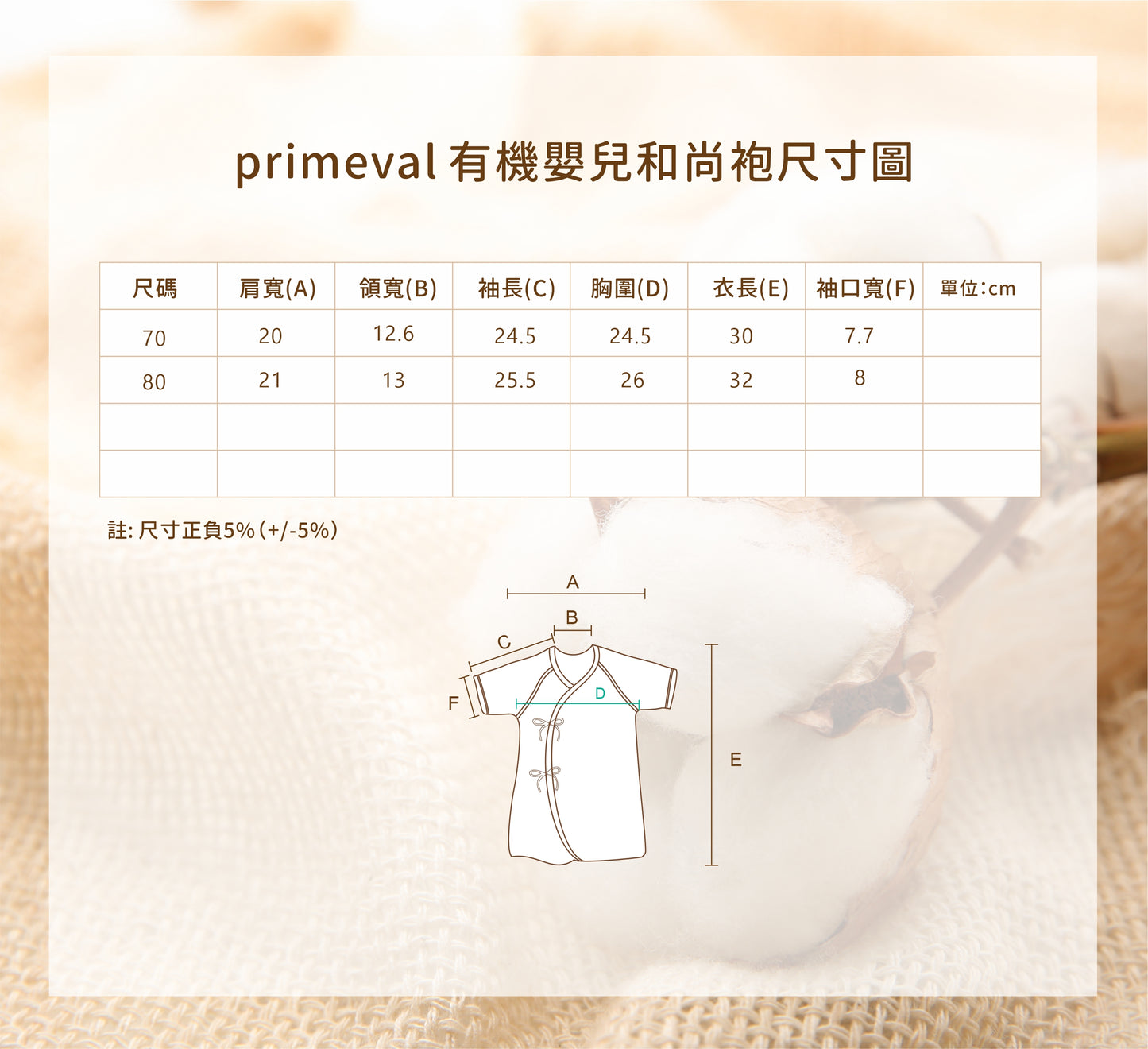 GOTS有機嬰兒和尚袍