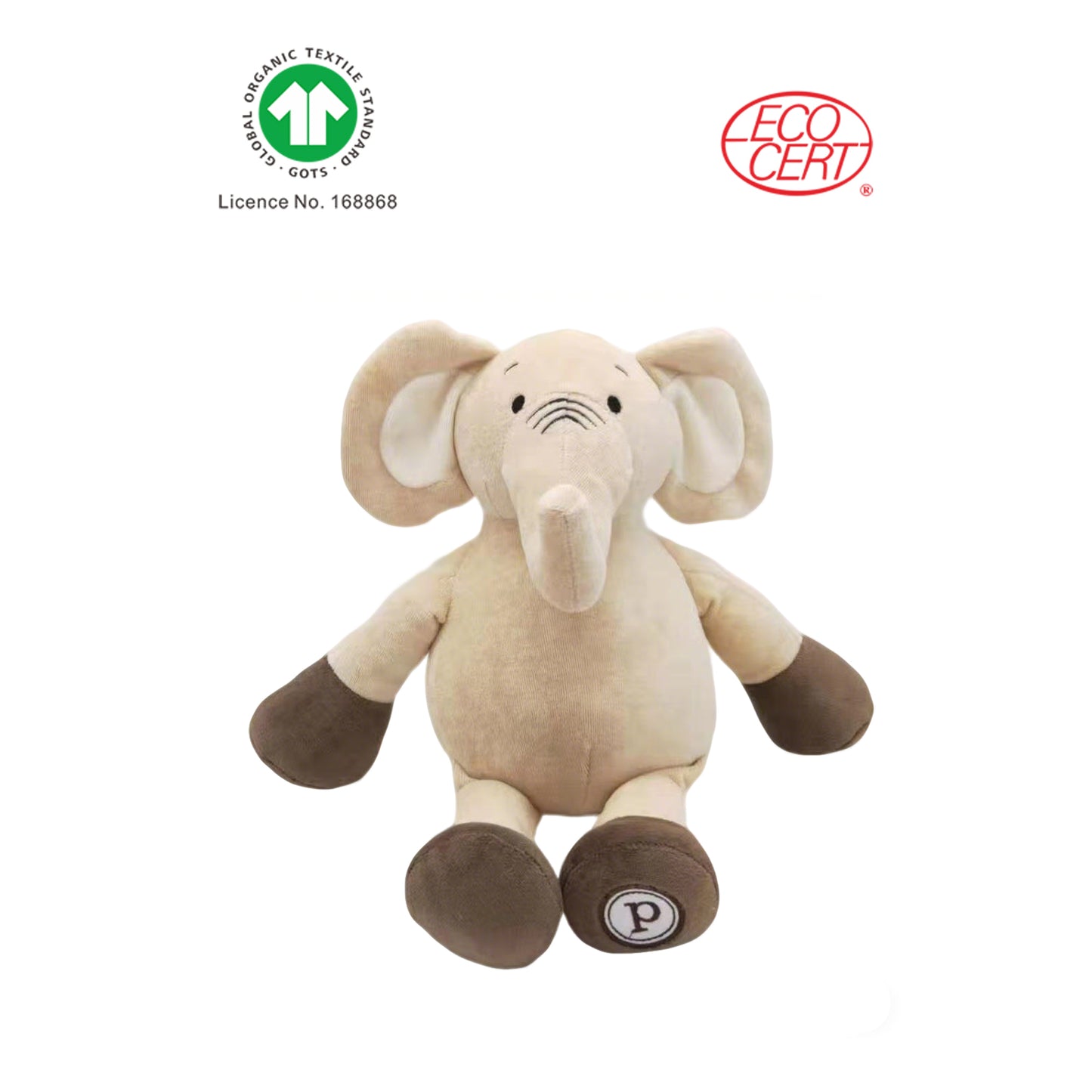 GOTS 認證有機大象公仔