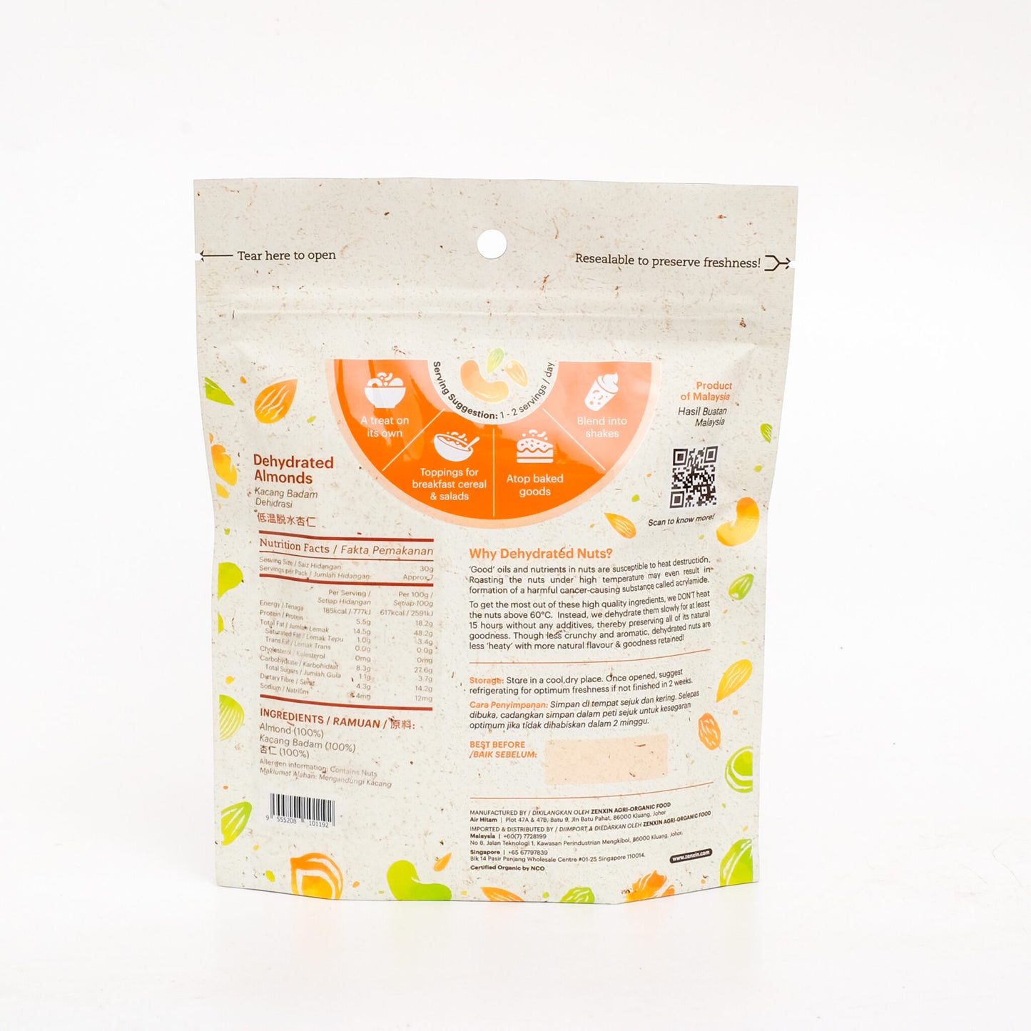 Dehydrated Almonds 230g