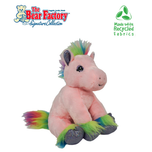 The Bear Factory RAINBOW PONY (Eco) 8″