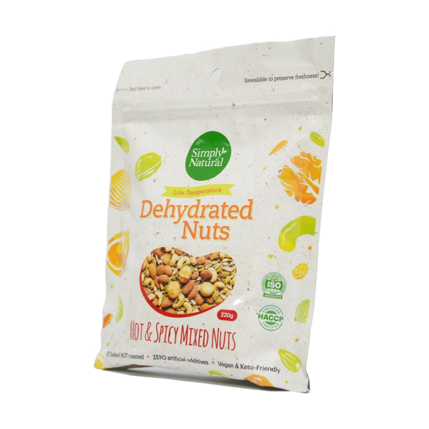 Dehydrated Hot & Spicy Mixed Nuts 220g