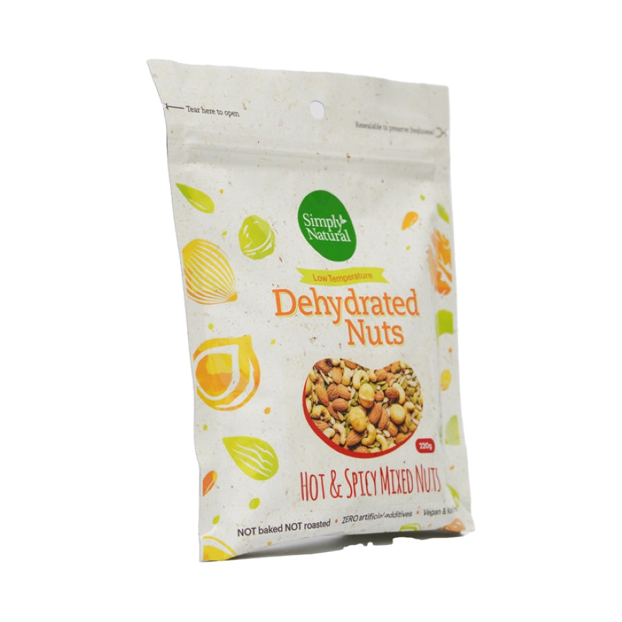 Dehydrated Hot & Spicy Mixed Nuts 220g