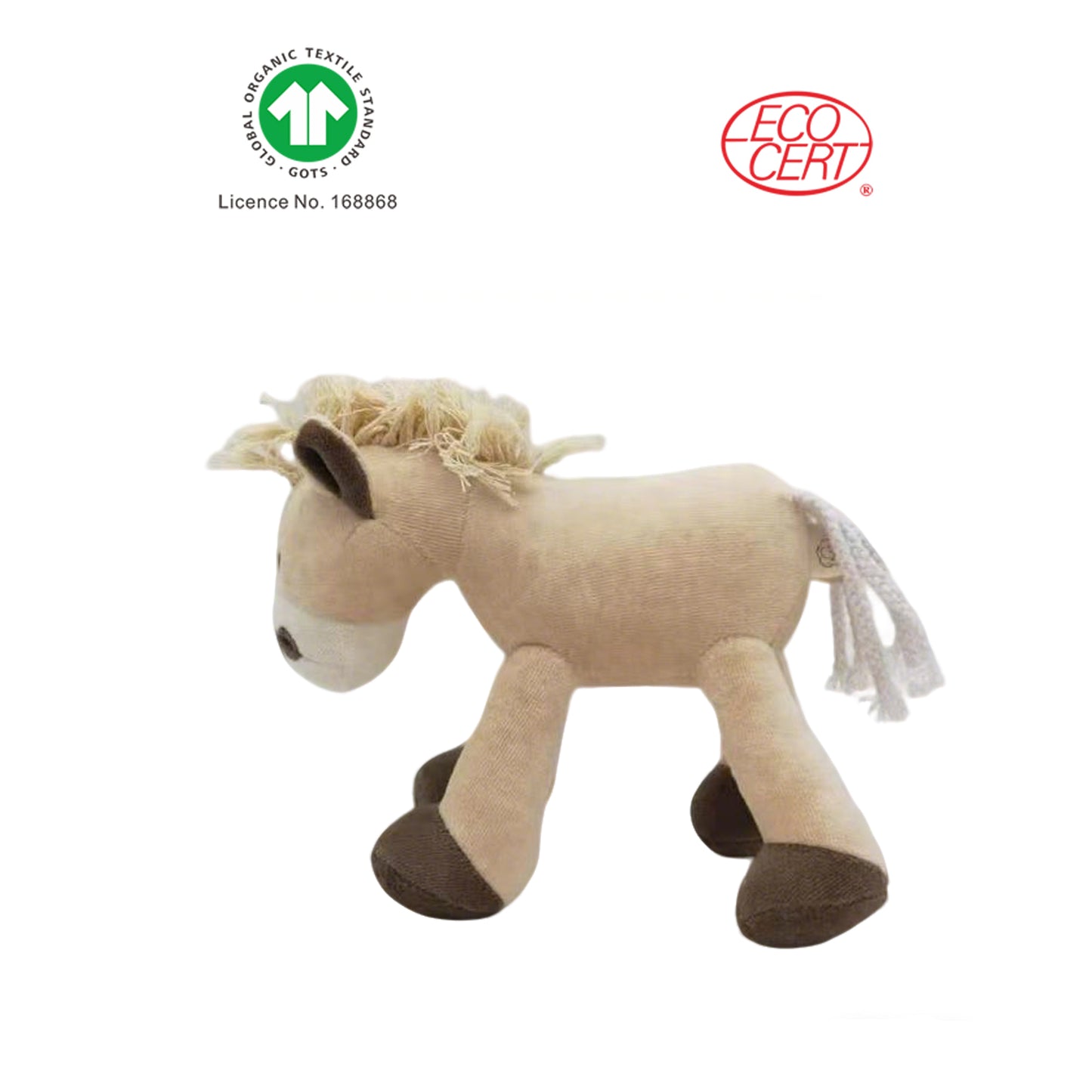 GOTS Certified Organic Horse Doll