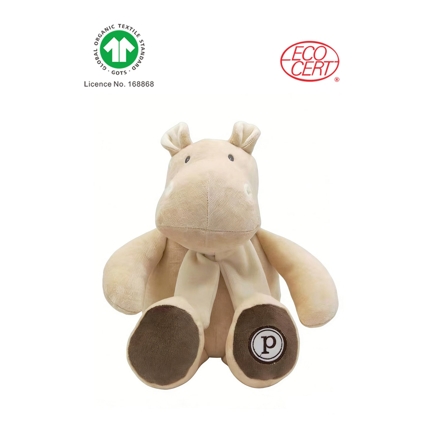 GOTS 認證有機河馬公仔