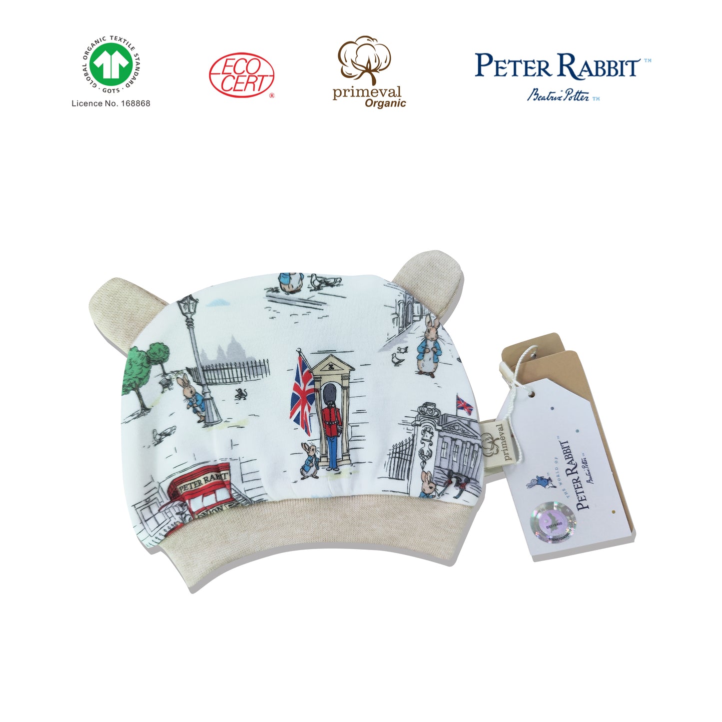 Peter Rabbit GOTS Certified Organic Bear Hat (Thin)