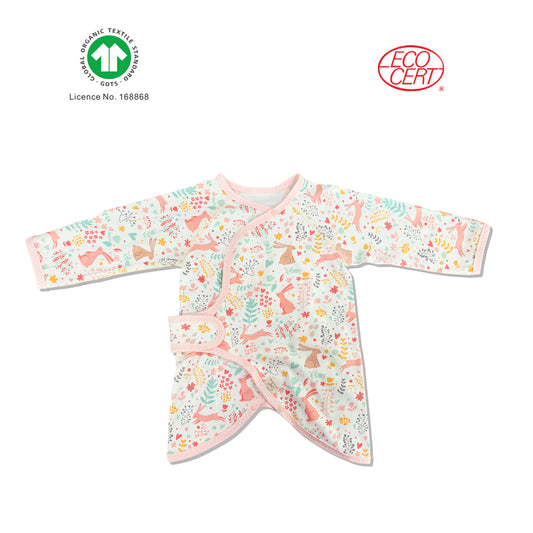 GOTS有機嬰兒彩兔蝴蝶衣