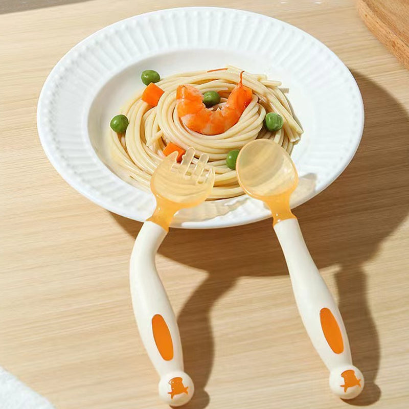 Cutlery Set:Silicone Spoon and Fork