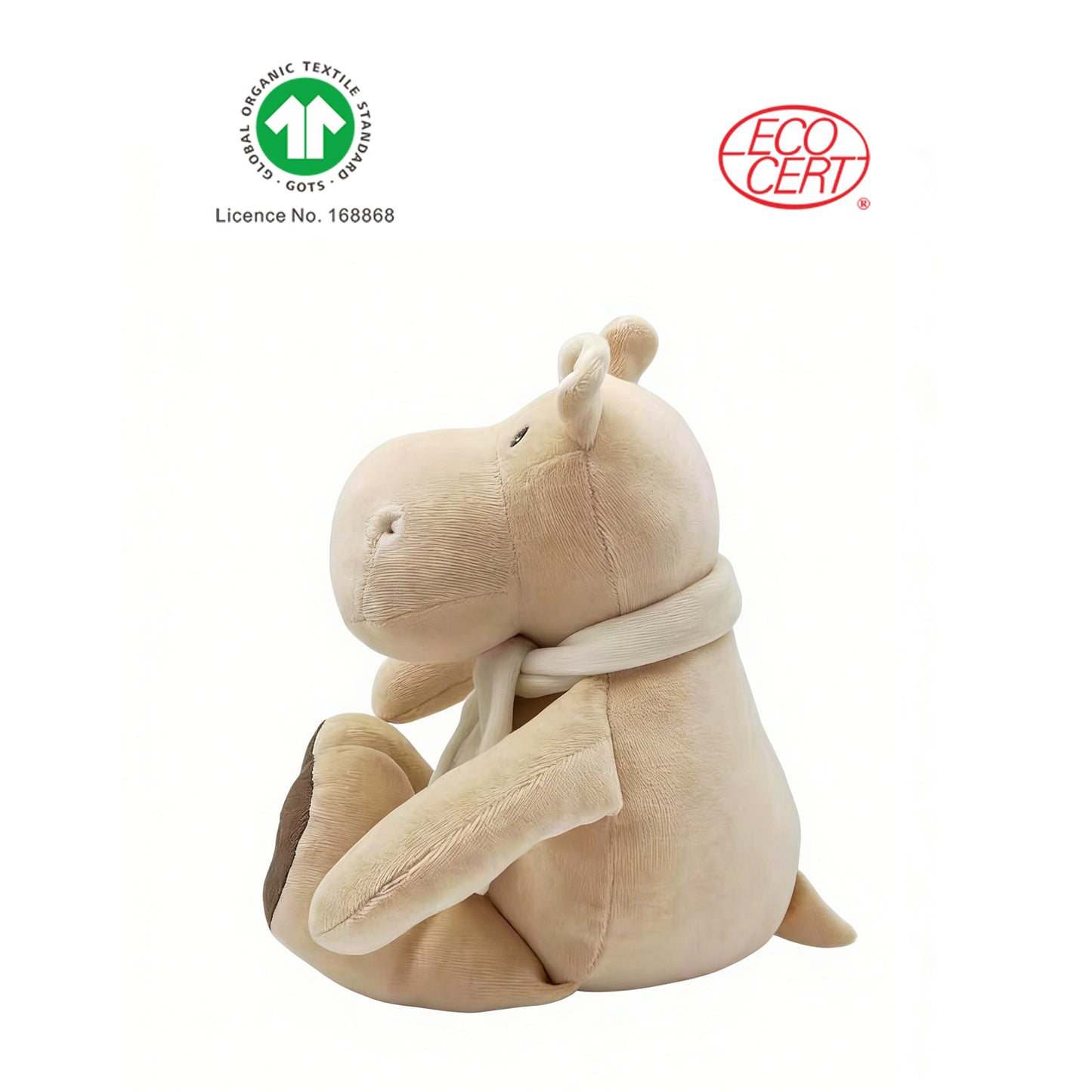 GOTS 認證有機河馬公仔