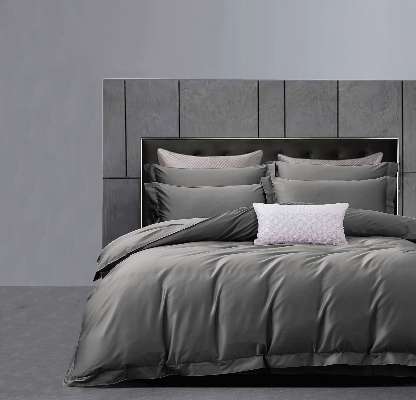 高針全棉床品(炭灰色）