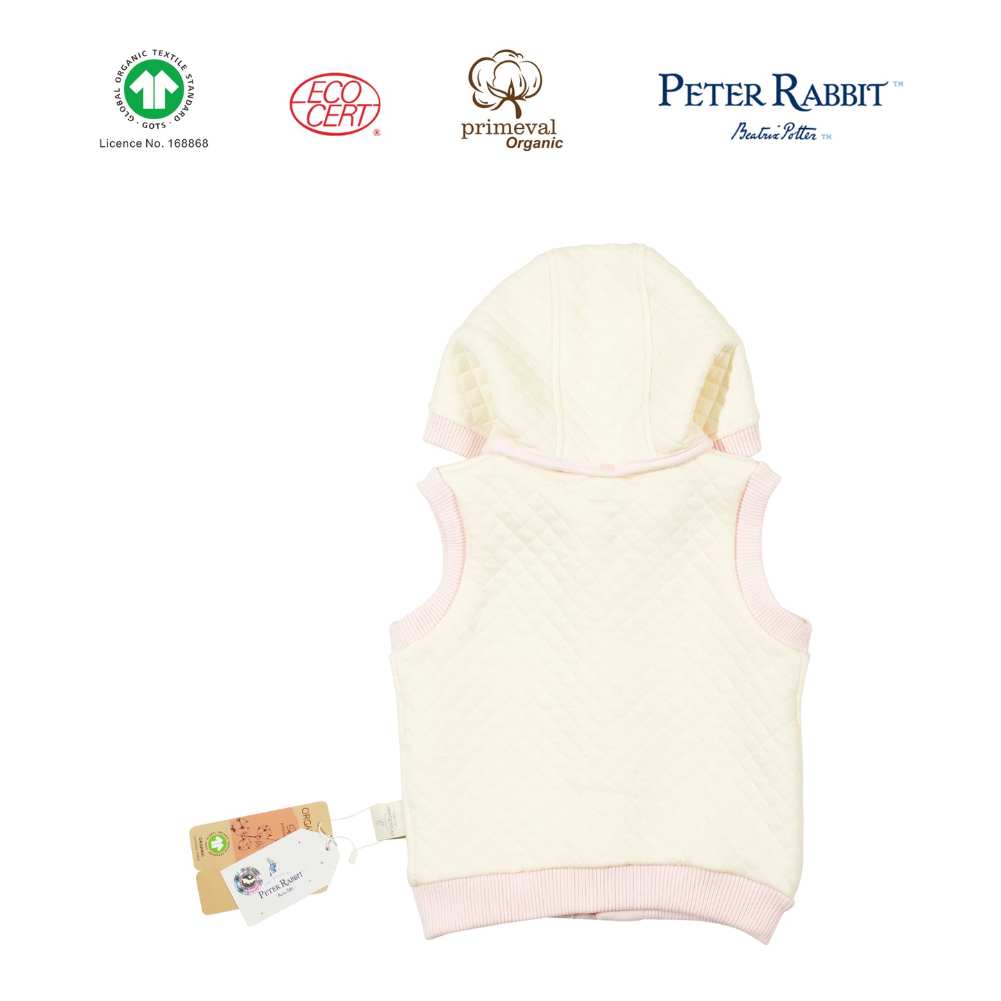 GOTS organic Peter Rabbit vest