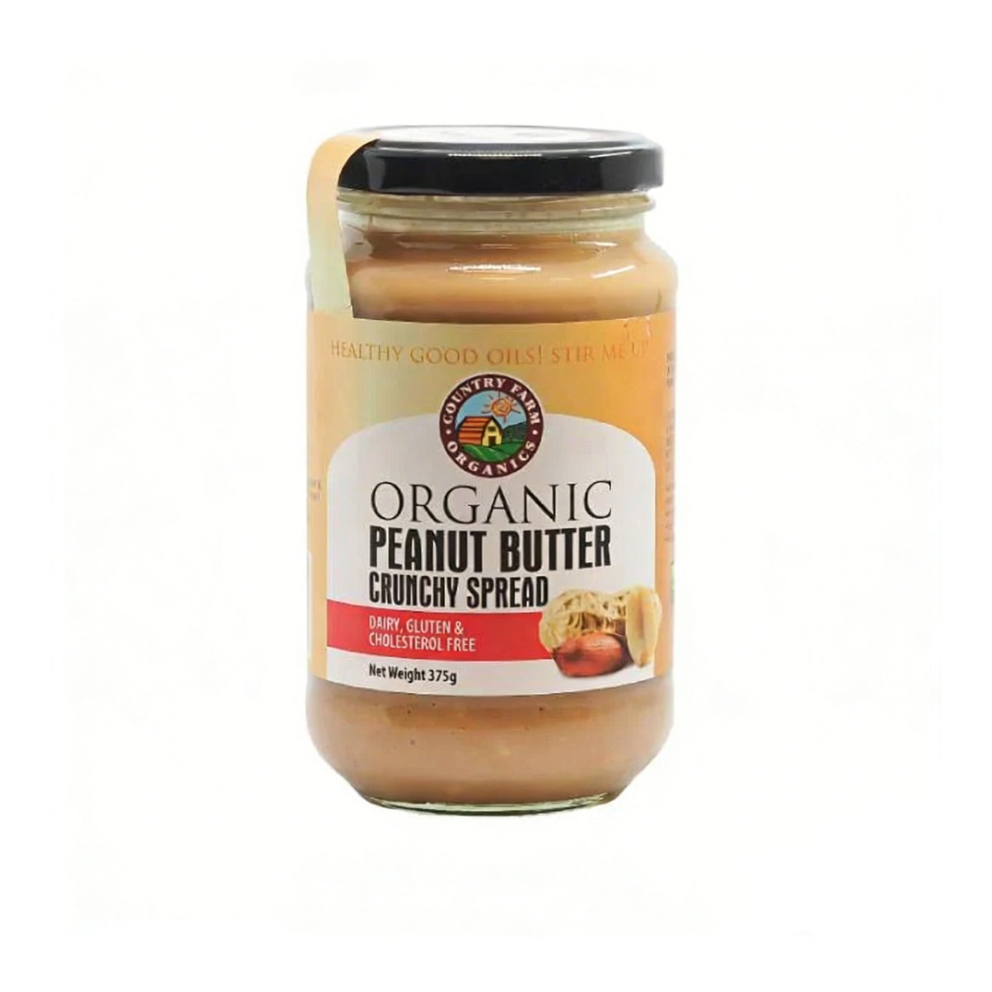 ORGANIC PEANUT BUTTER CRUNCHY (375G)