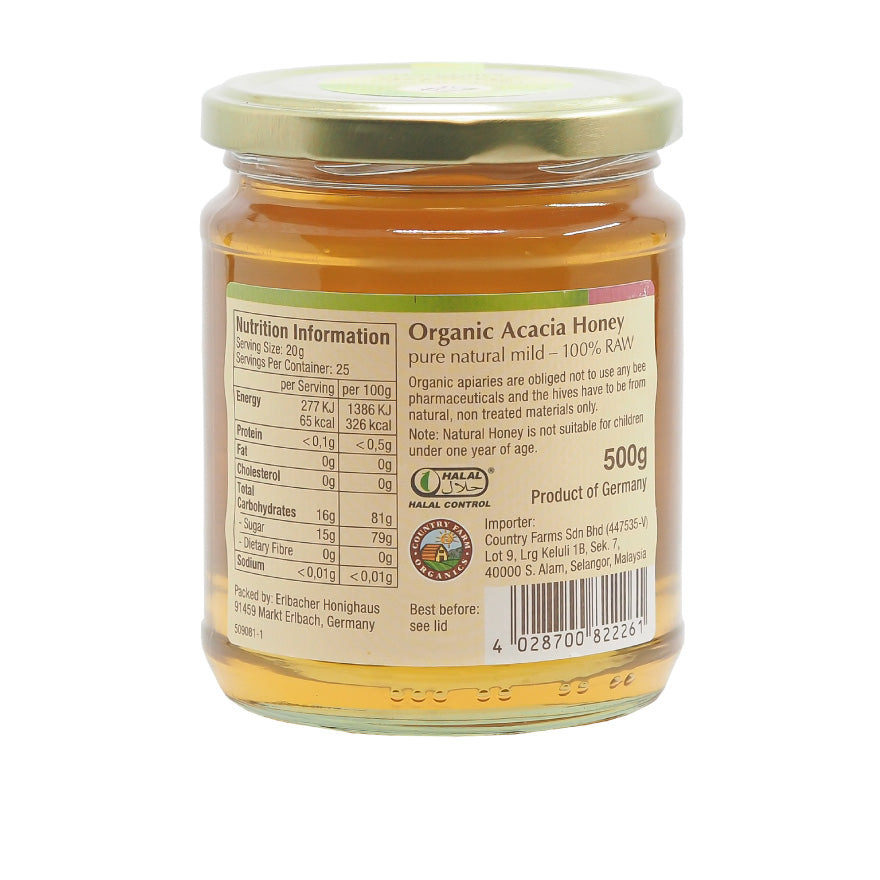 BioGold Organic Raw Honey – Acacia (500g)