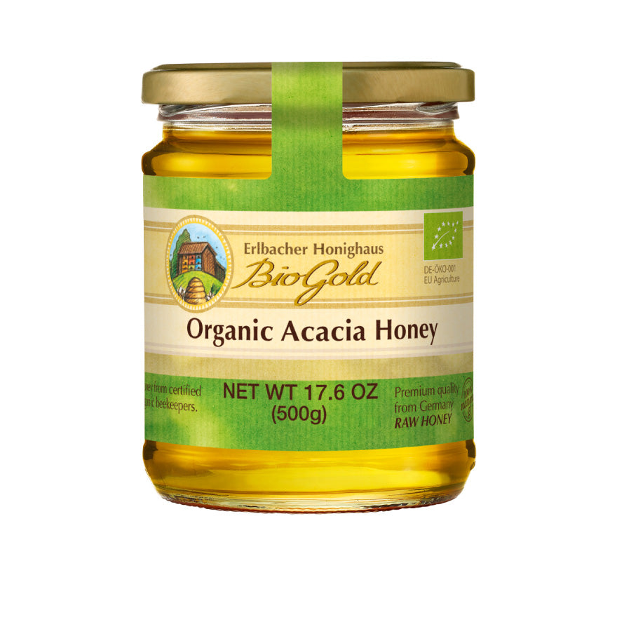 BioGold Organic Raw Honey – Acacia (500g)