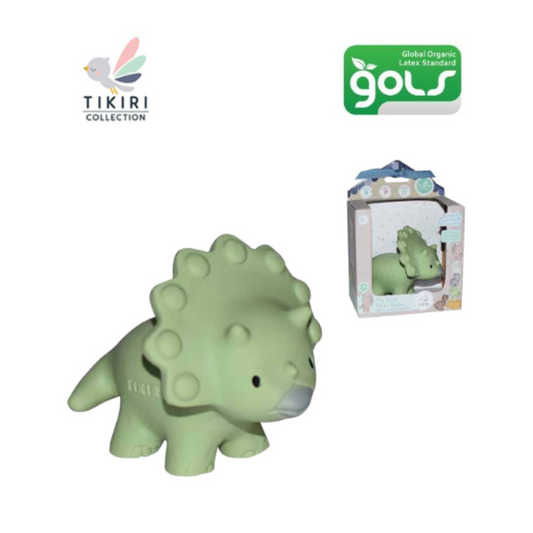 TRICE 天然橡膠牙膠撥浪鼓與沐浴玩具
