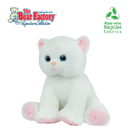 The Bear Factory WHITE KITTY (Eco) 16″