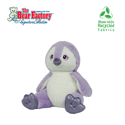 The Bear Factory PURPLE PENGUIN (Eco) 16″