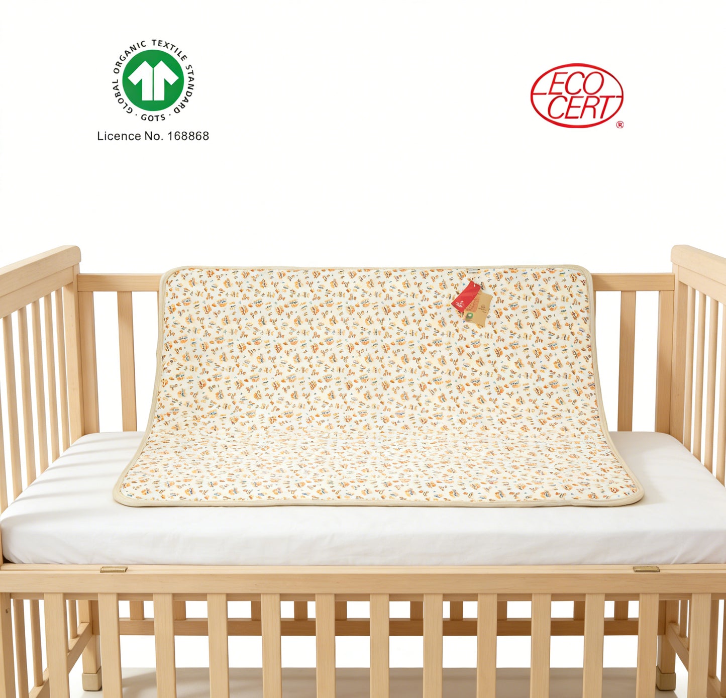 GOTS Organic Bear Quilt Blanket