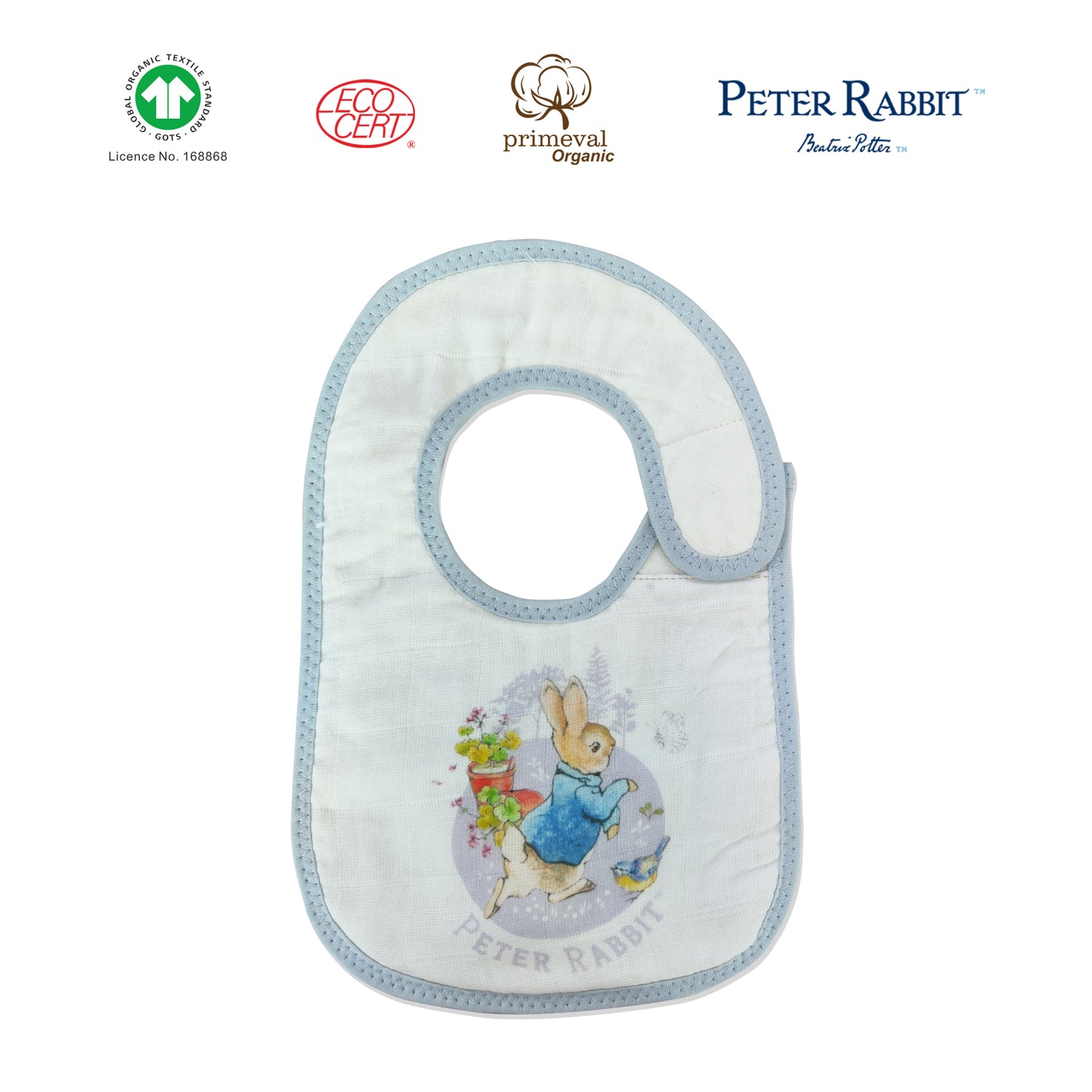 Peter Rabbit Turkey Muslin Baby Bib