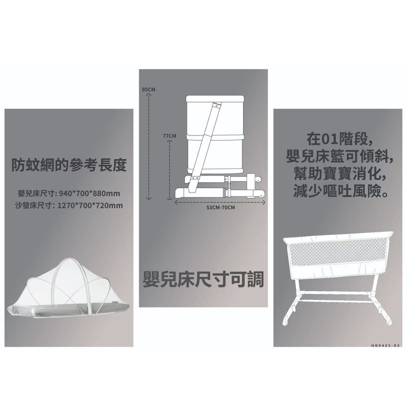 四合一成長床