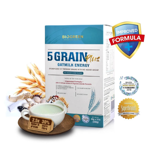 Biogreen 五穀 Plus 燕麥奶能量飲（330 克，11 包 ×30 克）
