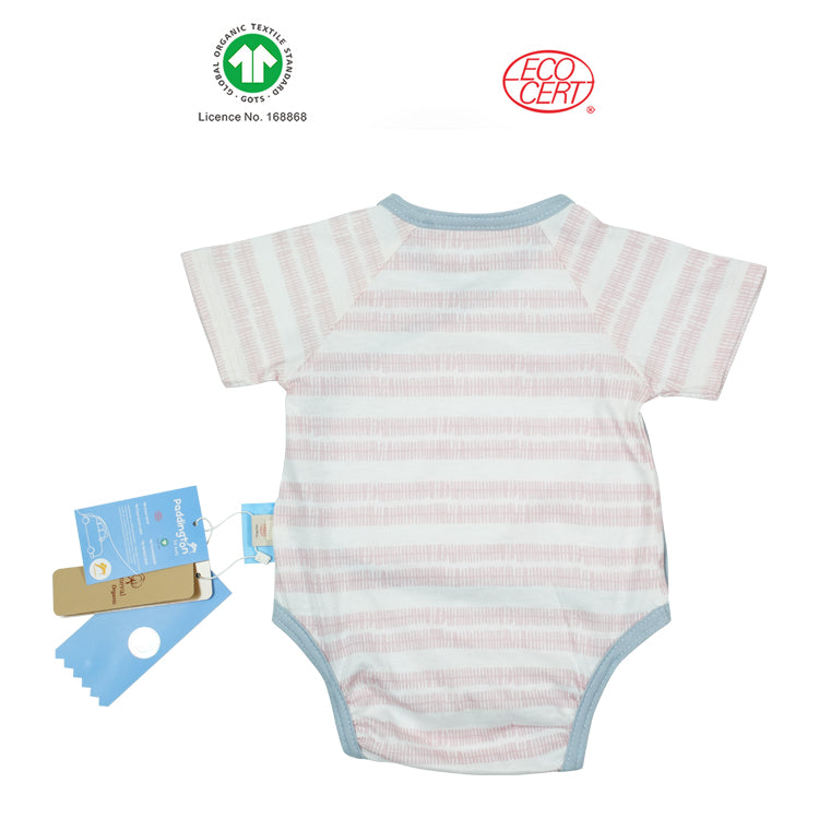 Paddington Bear GOTS Certified Organic Short Sleeve Side Button Shirt