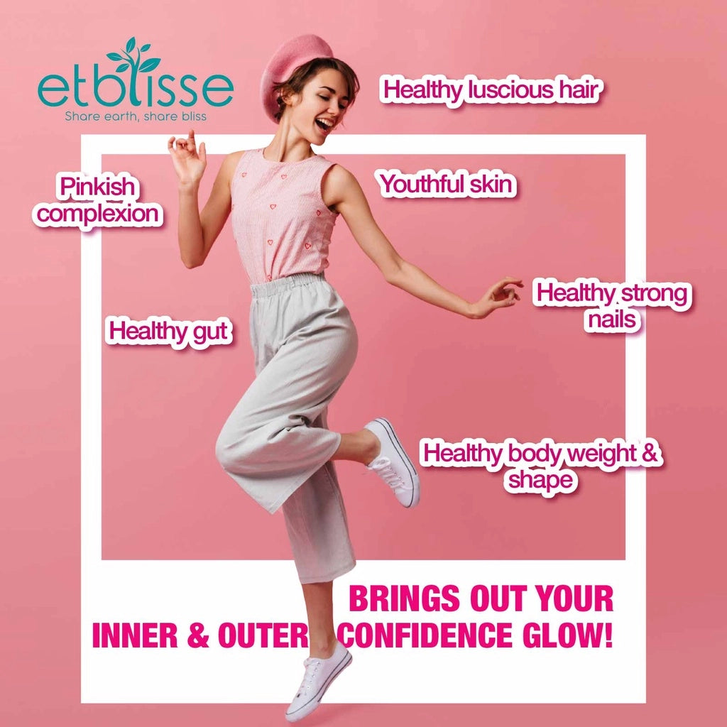 Etblisse Pinky Glow For Healthy SkinHair & Weight (800g) - HALAL