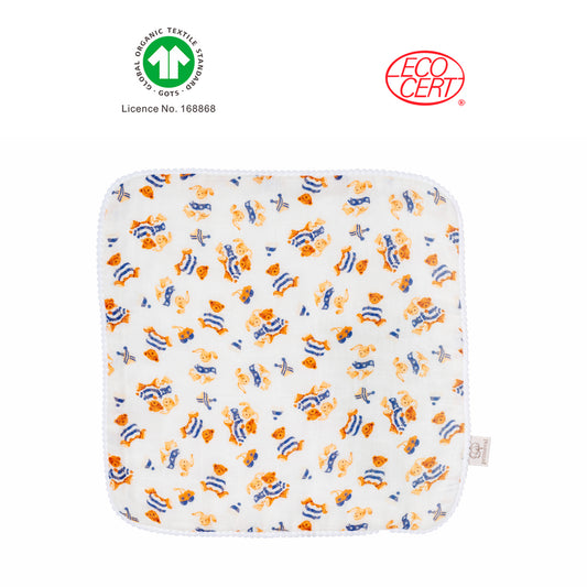 有機印花小紗巾