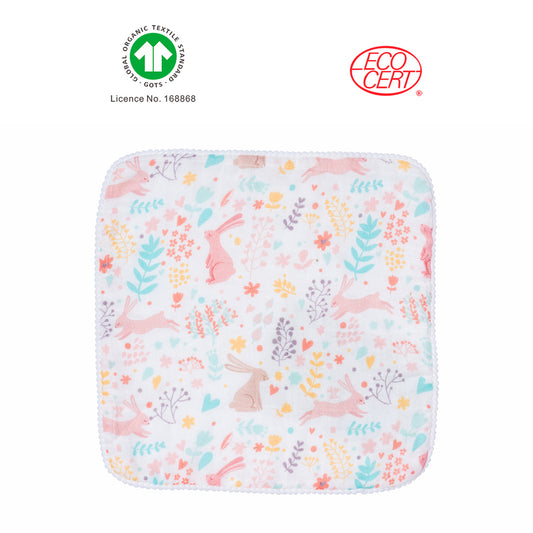 有機印花小紗巾