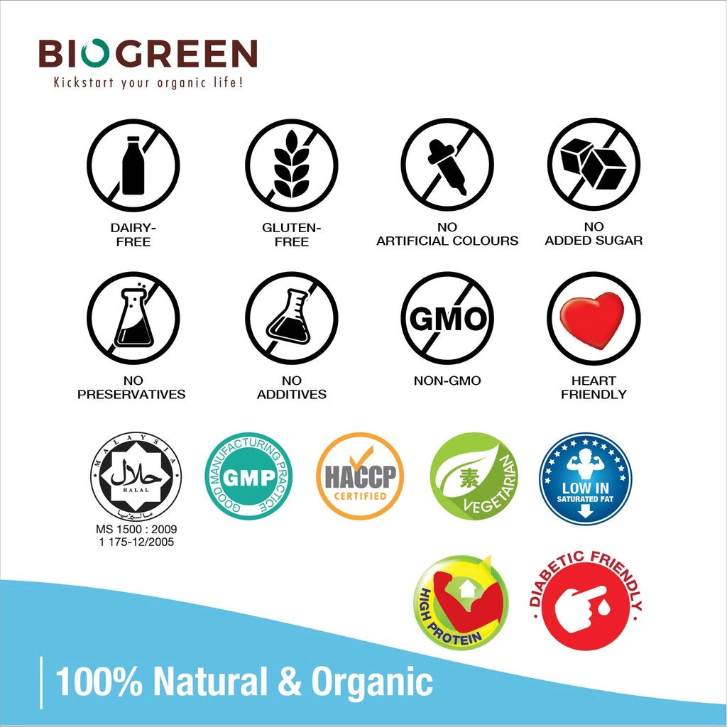 Biogreen O'Soy Plus 無添加蔗糖 有機豆奶粉 隨身包（11 包 × 30 克）