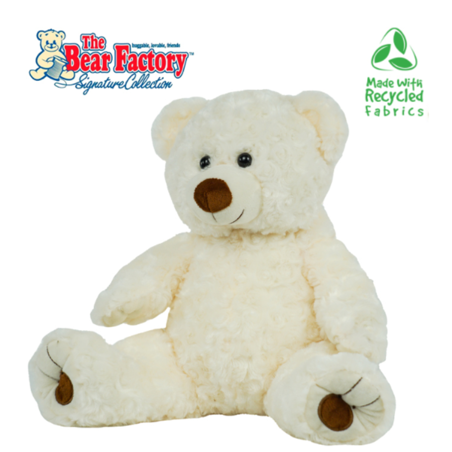 The Bear Factory WHITE TWIST BEAR (ECO) 16″