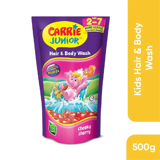 Carrie Junior 嬰兒洗髮沐浴露 – 俏皮櫻桃 500 克