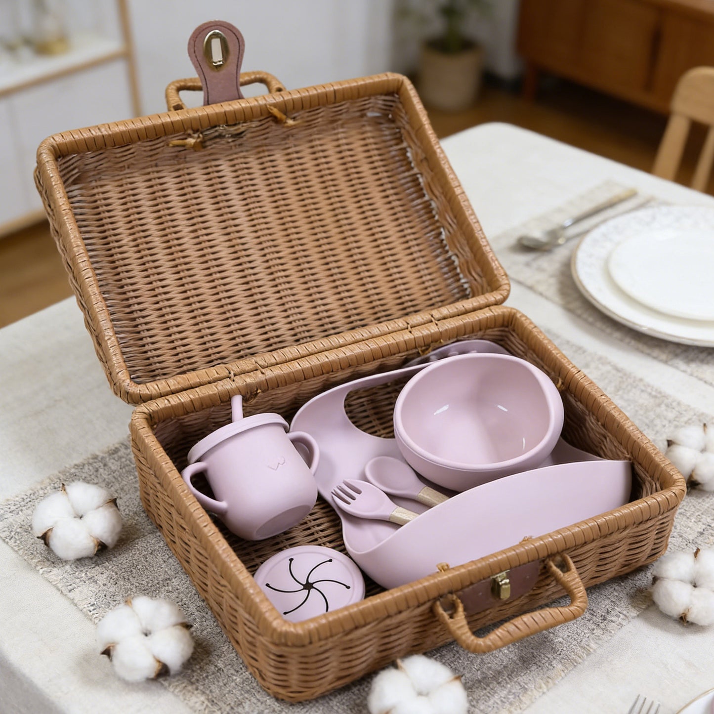 Silicone Baby Tableware 6-Piece Gift Set