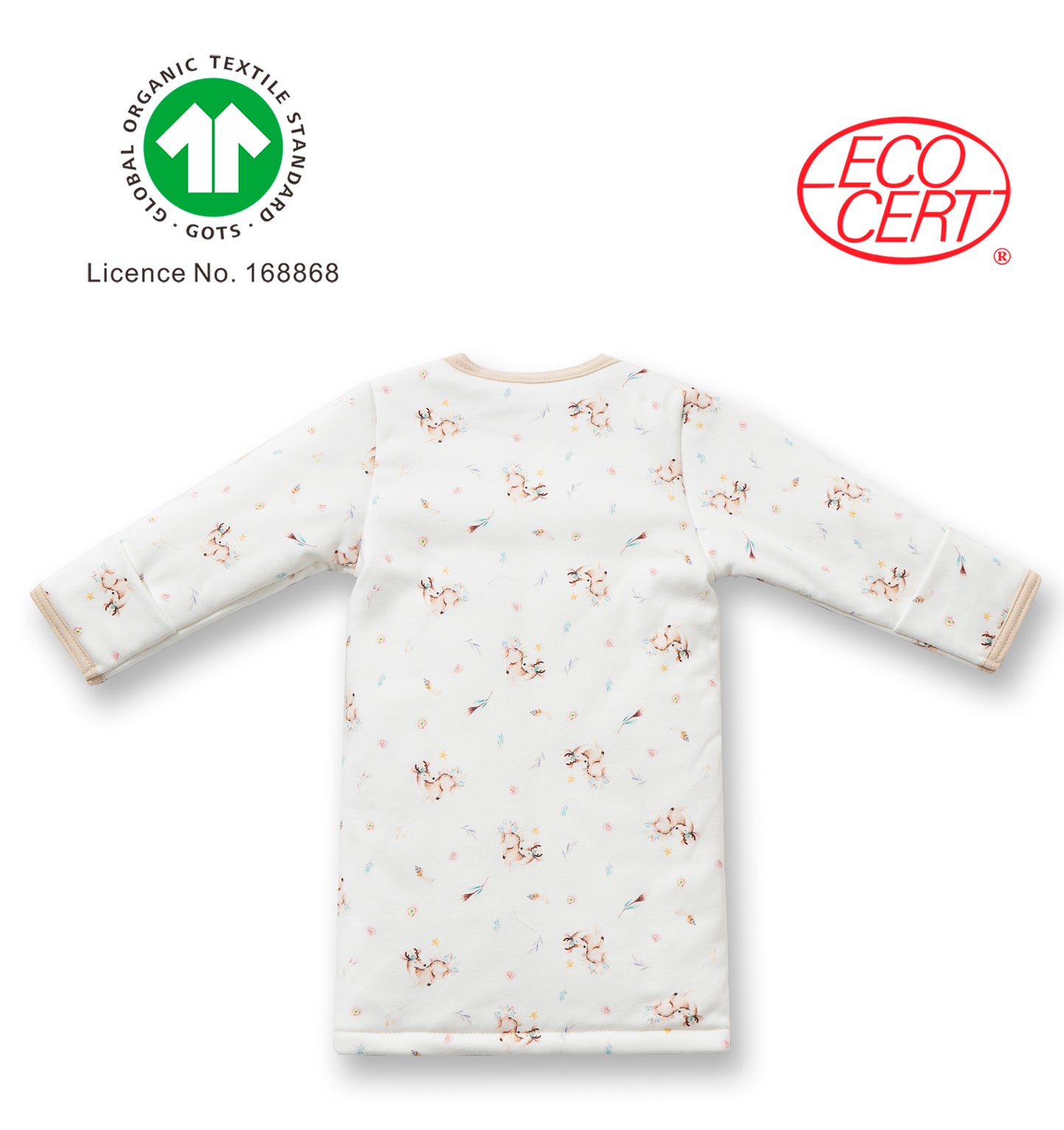 GOTS Certified Organic Long-Sleeved Kimono (Thick)