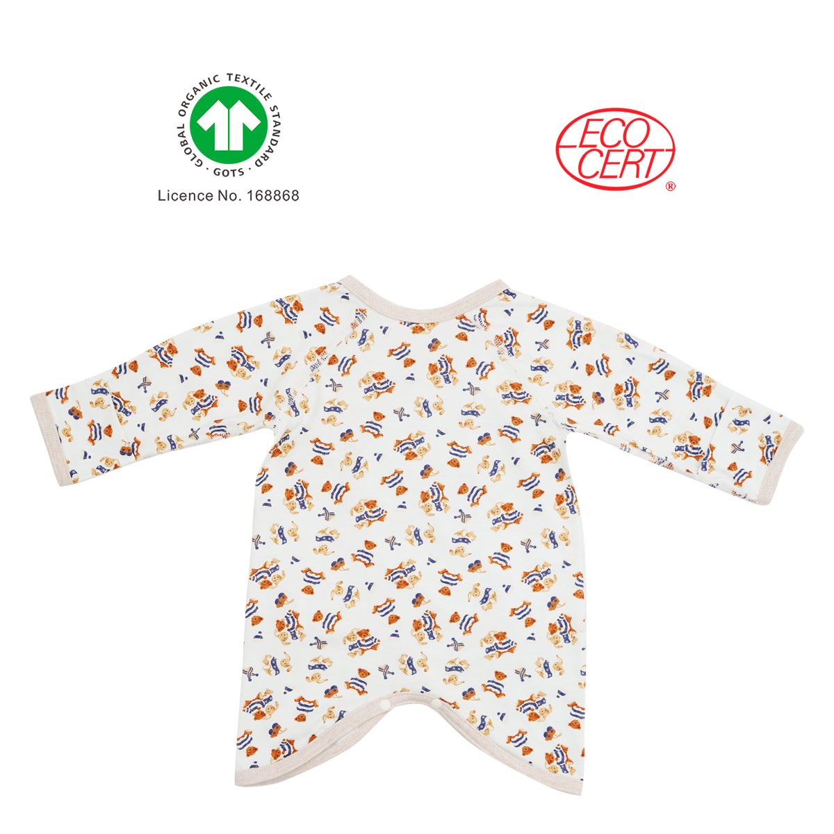 GOTS Certified Organic Long Sleeved Stylish Kimono