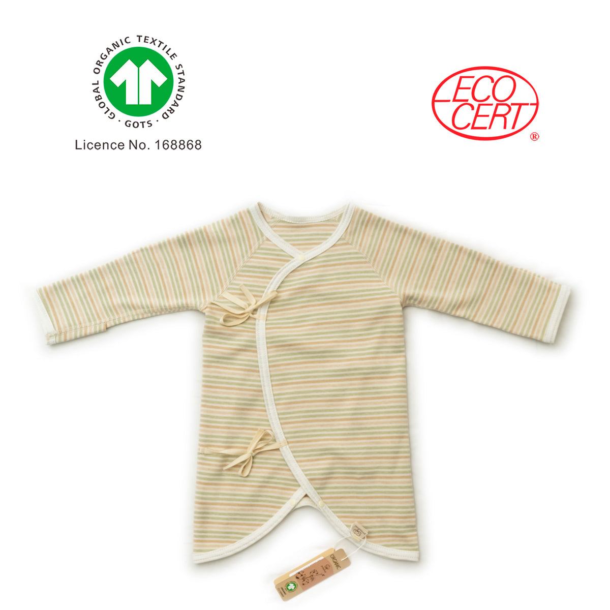 GOTS Certified Organic Long Sleeved Stylish Kimono