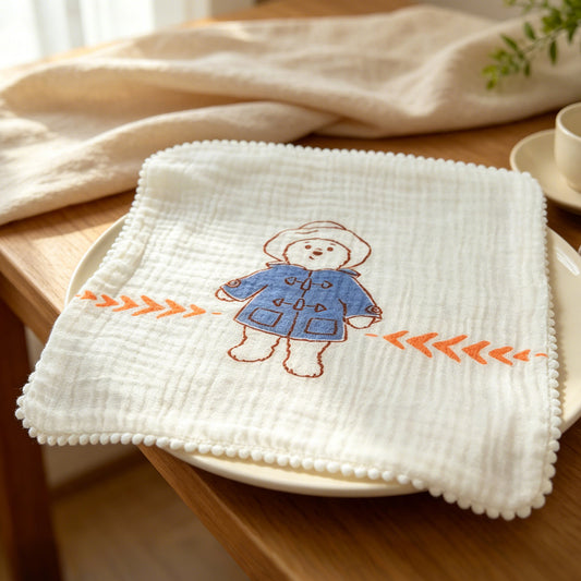 Paddington Bear Organic Lace Gauze Scarf