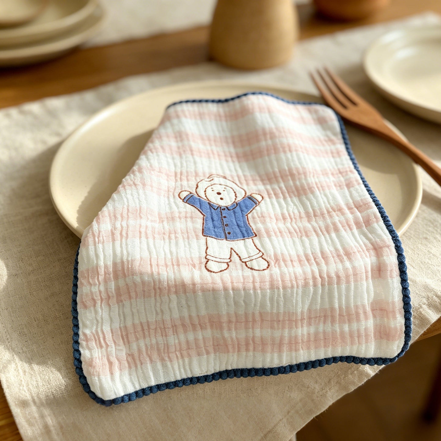Paddington Bear Organic Lace Gauze Scarf