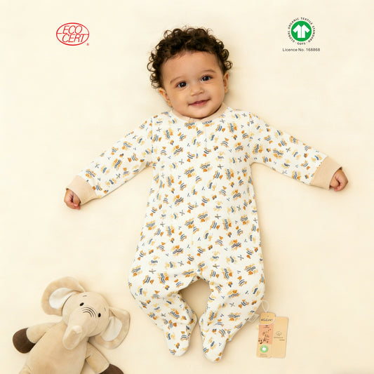 GOTS Certified Organic Footed Onesie