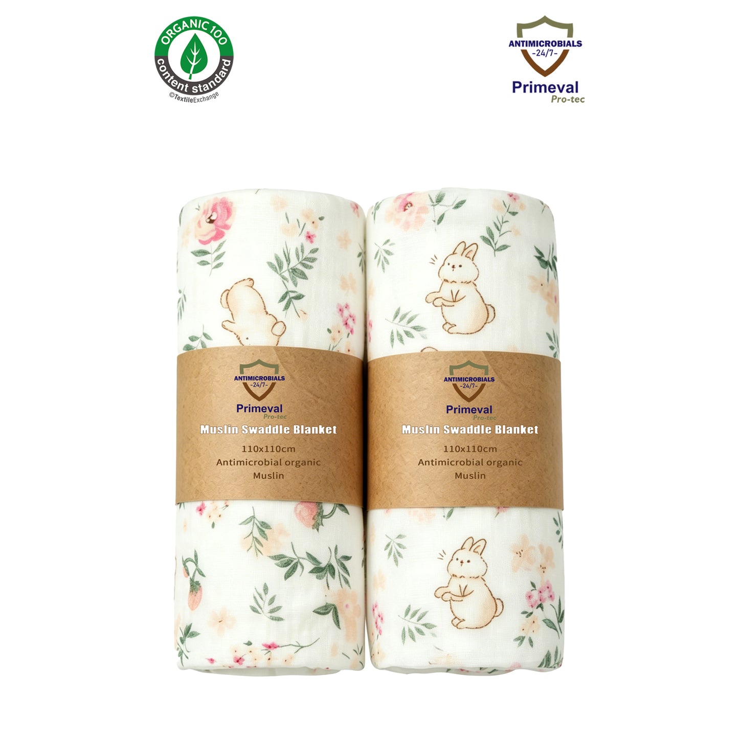 Antibacterial swaddle 2pcs