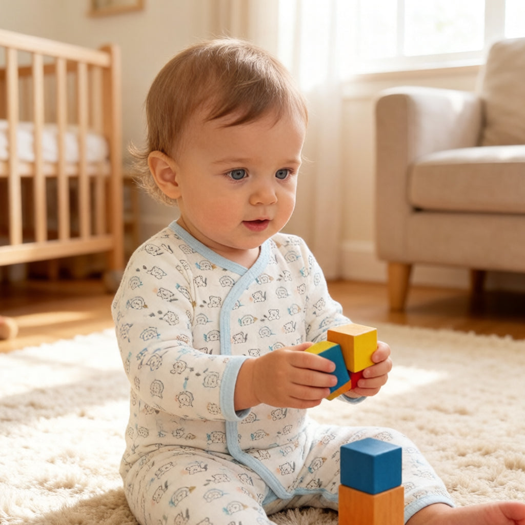 Paddington Bear Organic Pattern Bodysuit