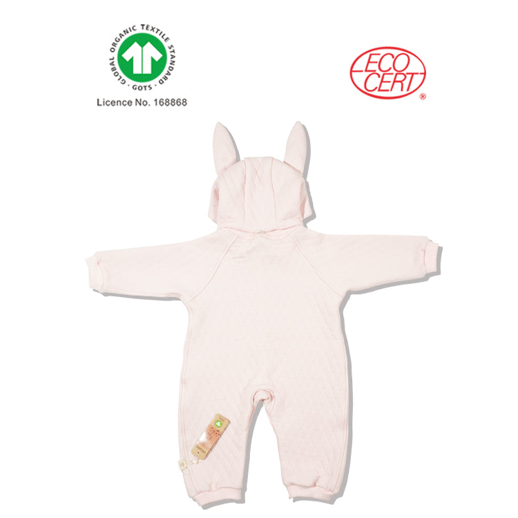 Peter Rabbit organic pink Bunny ears romper