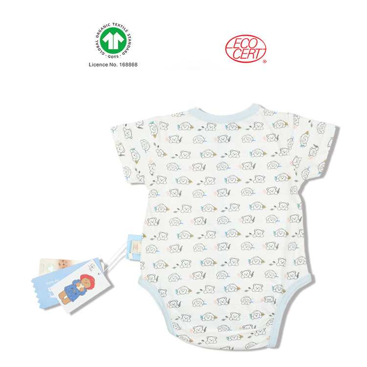 Paddington Bear Organic Pattern Short-sleeved Shirt